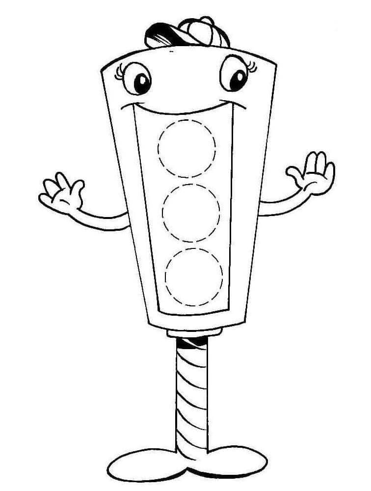 Dibujo Semaforo Imagenes Gratis Para Imprimir Y Colorear